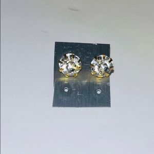 Gold diamond stud earrings. New and/or never worn before. 

Price $10